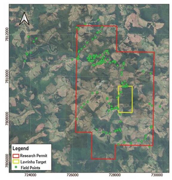 A map of land with red and yellow squares
Description automatically generated